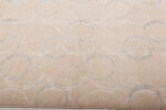 Border of Silk and Wool Neutral Tone Contemporary Rug Border of Silk and Wool Neutral Tone Contemporary Rug 61179 by Nazmiyal Rugs