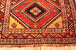 Bottom of Antique Persian Qashqai Tribal Rug Bottom of Antique Persian Qashqai Tribal Rug 74020 by Nazmiyal Rugs