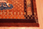 Corner of Antique Chinese Mongolian Rug Corner of Antique Chinese Mongolian Rug 73980 by Nazmiyal Rugs