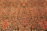 Decorative Detail on Oversized Antique Persian Kashan Rug Decorative Detail on Oversized Antique Persian Kashan Rug 73972 by Nazmiyal Rugs