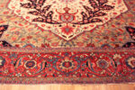 End Border of Antique Persian Serapi Rug 74011 by Nazmiyal Rugs