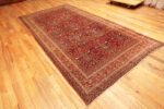 Floor View of Antique Persian Kerman Rug 73978 by Nazmiyal Rugs