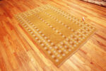 Floor View of Vintage Double-Sided Scandinavian Kilim Rug Floor View of Vintage Double-Sided Scandinavian Kilim Rug 74029 by Nazmiyal Rugs