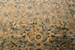 Floral Detail on Large Antique Indian Agra Rug 73971 by Nazmiyal Rugs