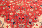 Floral Features on Antique Persian Serapi Rug 74011 by Nazmiyal Rugs