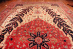 Front of Antique Persian Serapi Rug 74011 by Nazmiyal Rugs