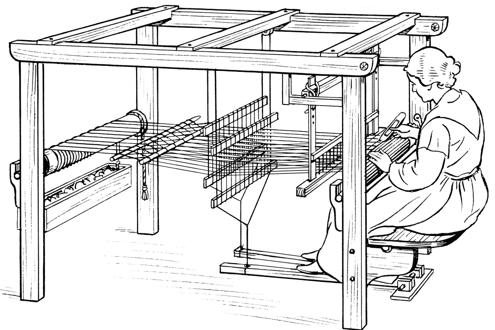 Horizontal Loom Diagram for Blog