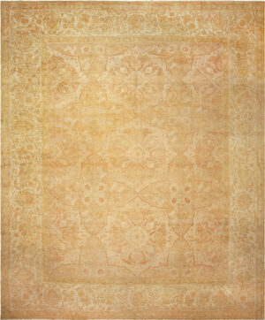Large Floral Antique Agra Rug 50261 by Nazmiyal Rugs Collection