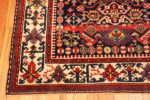 Top Corner of Antique Caucasian Shirvan Rug Top Corner of Antique Caucasian Shirvan Rug 73992 by Nazmiyal Rugs
