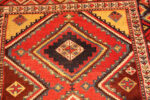 Top Diamond on Antique Persian Qashqai Tribal Rug Top Diamond on Antique Persian Qashqai Tribal Rug 74020 by Nazmiyal Rugs