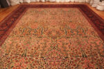 Top of Oversized Antique Persian Kashan Rug Top of Oversized Antique Persian Kashan Rug 73972 by Nazmiyal Rugs