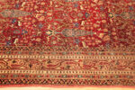Trim on Antique Persian Kerman Rug 73978 by Nazmiyal Rugs