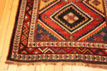 Trim on Antique Persian Qashqai Tribal Rug Trim on Antique Persian Qashqai Tribal Rug 74020 by Nazmiyal Rugs