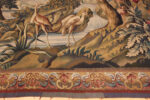 Trim of Vintage French Verdure Tapestry with Exotic Birds and Scenic Woodland Setting 73755 by Nazmiyal Rugs