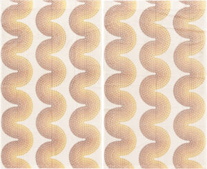 Vintage Danish Panton "Curve" Curtain Pair 74028 by Nazmiyal Rugs