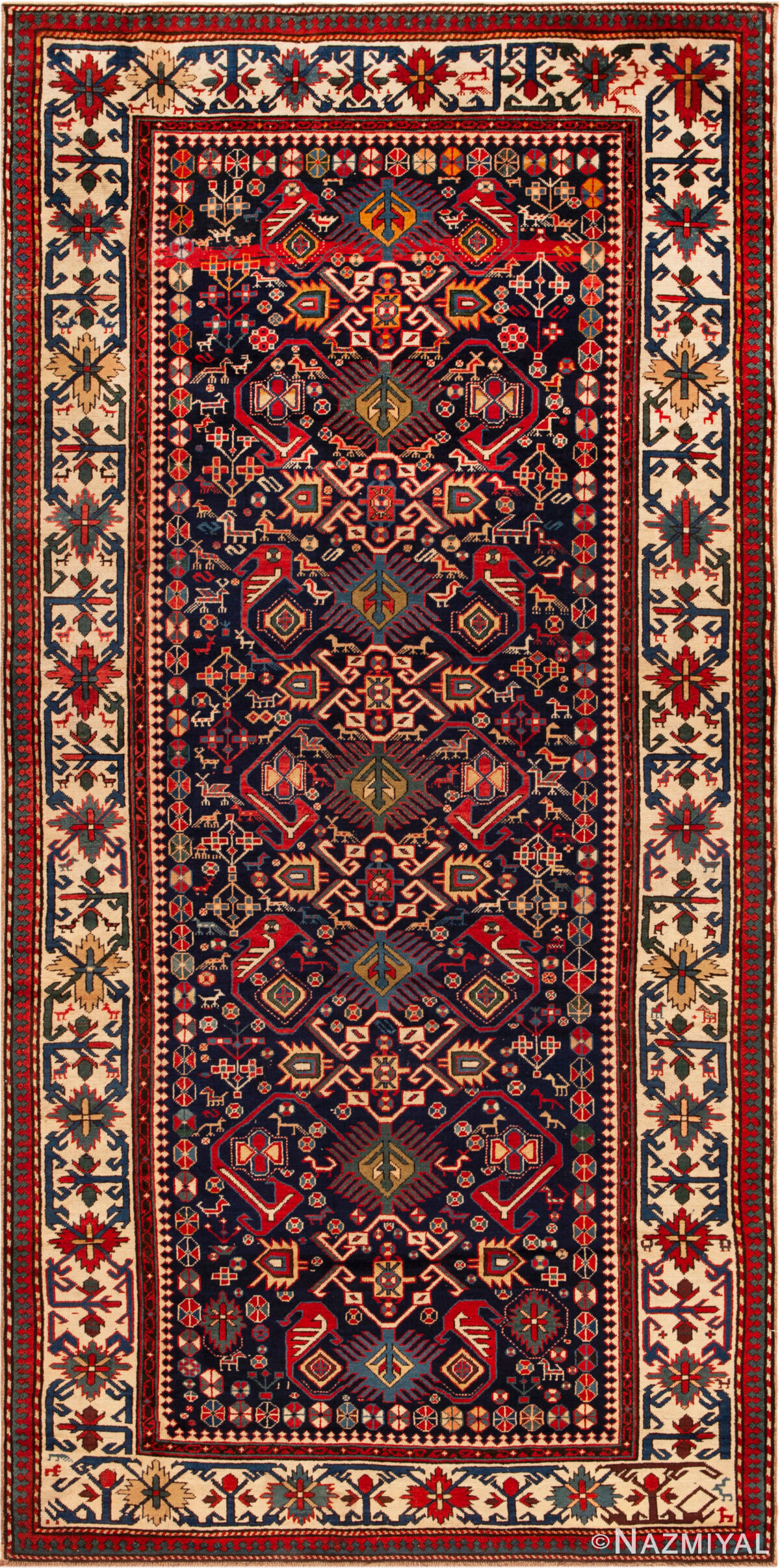 Antique Caucasian Shirvan Rug 73992 by Nazmiyal Rugs
