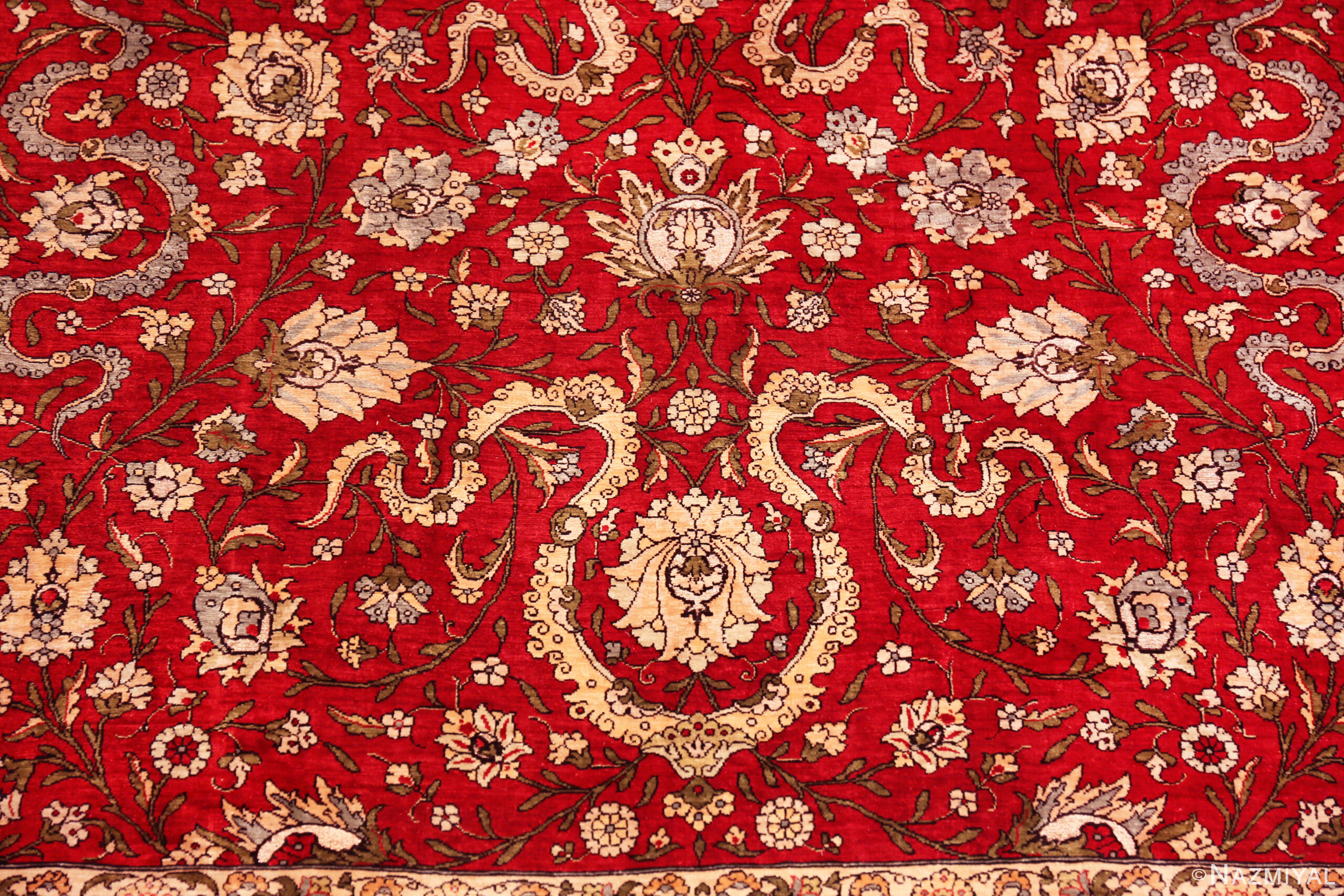 Vintage Turkish Hereke Rug 15313 by Nazmiyal Rugs
