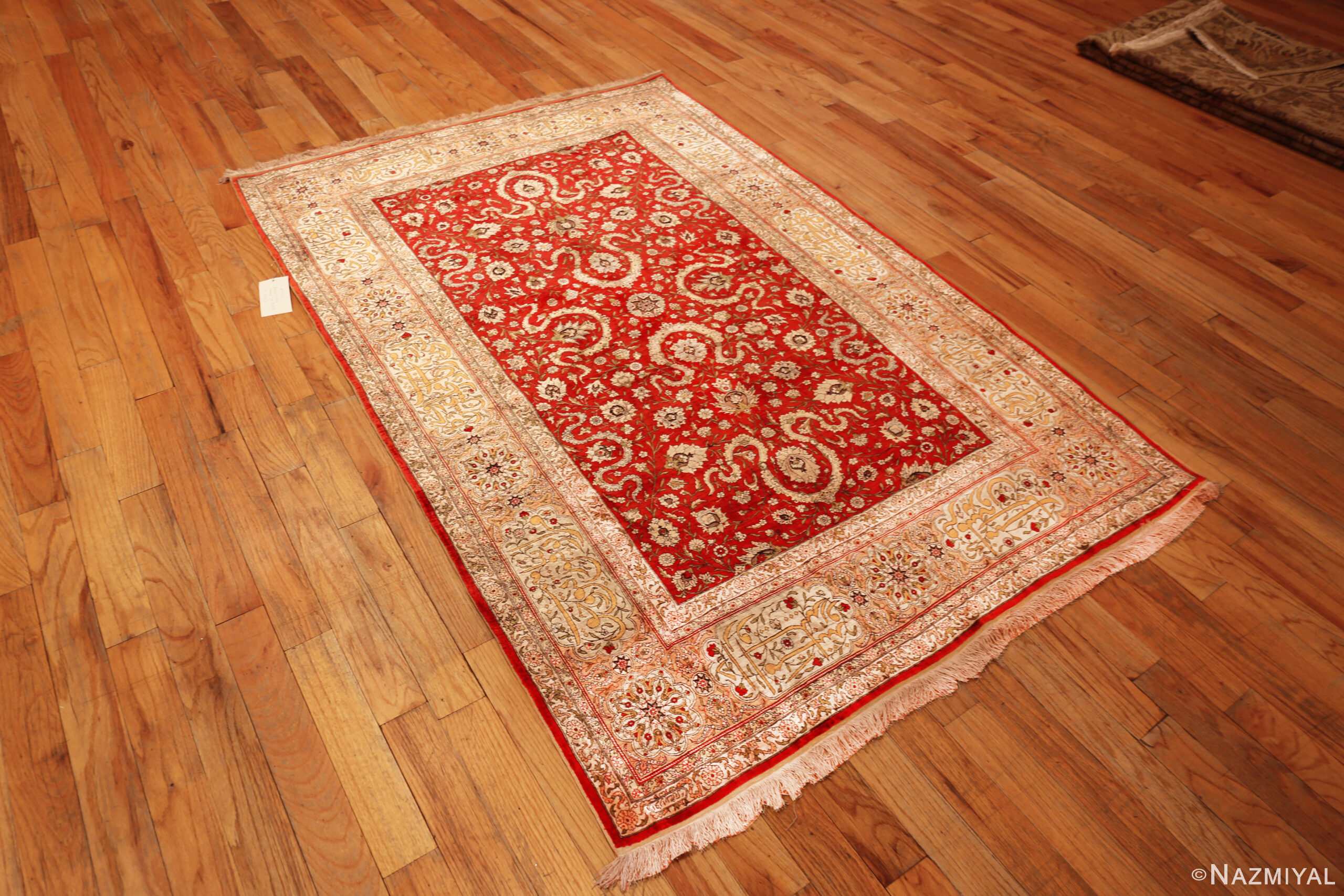Vintage Turkish Hereke Rug 15313 by Nazmiyal Rugs