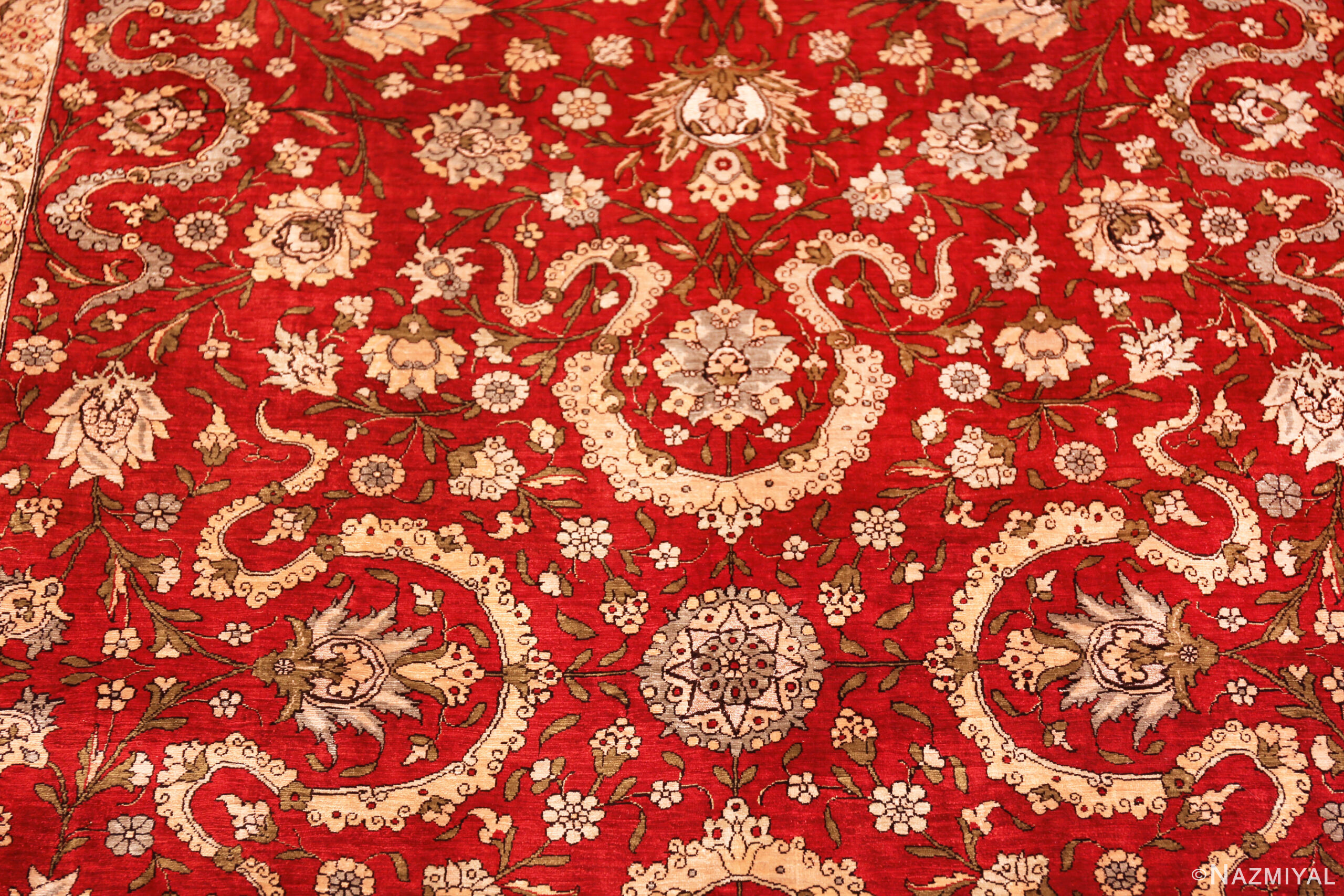 Vintage Turkish Hereke Rug 15313 by Nazmiyal Rugs