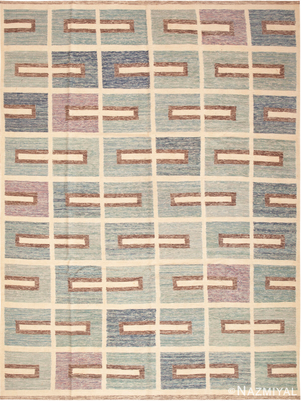 Modern Swedish Inspired Kilim Rug 73779 by Nazmiyal Rugs