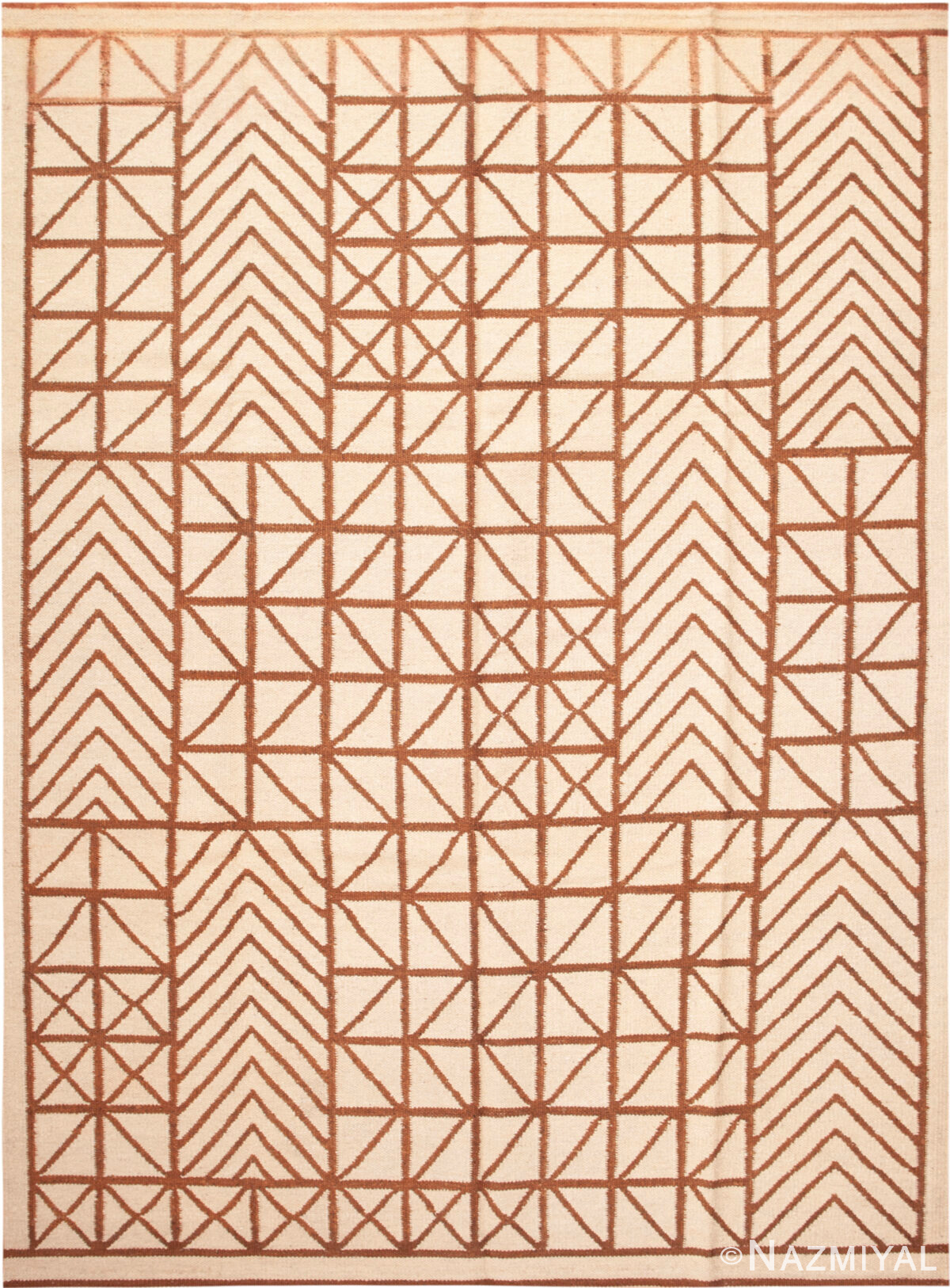 Modern Swedish Style Kilim Rug 60928 by Nazmiyal Rugs