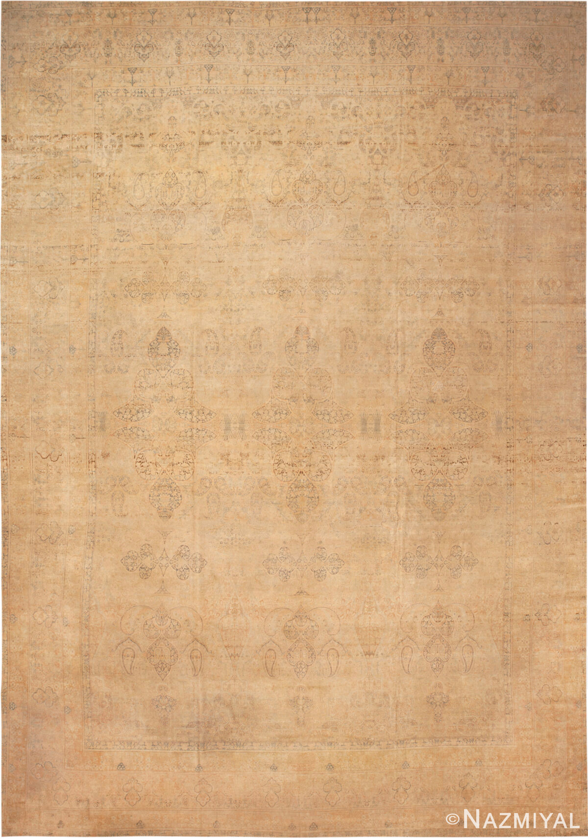 Oversized Antique Persian Kerman Rug 49681 by Nazmiyal Collection Edited