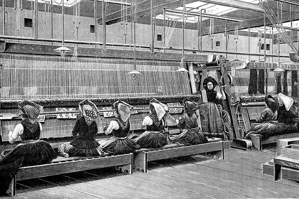 19th Century Turkish Weaving Factory for Blog