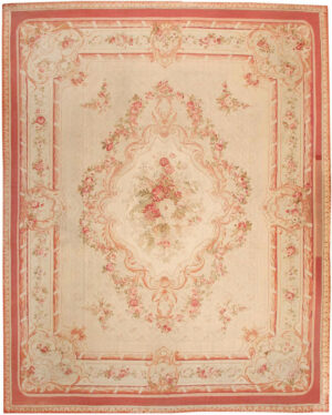Antique French Aubusson Rug 43646 by Nazmiyal Rugs