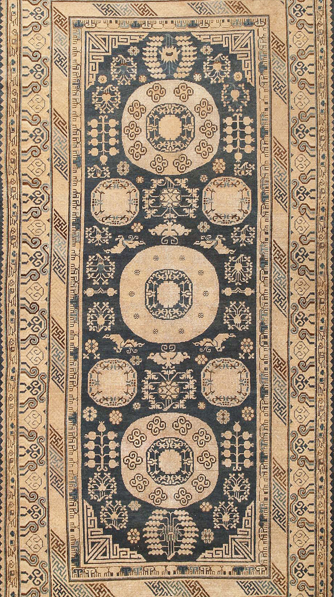 Antique Khotan Rug #43179 by Nazmiyal Antique Rugs