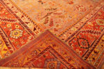 Back of Antique Turkish Oushak Rug Back of Antique Turkish Oushak Rug 74008 by Nazmiyal Rugs