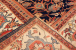 Back of Large Antique Persian Sultanabad Rug Back of Large Antique Persian Sultanabad Rug 74057 by Nazmiyal Rugs