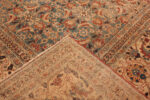 Back of Large Antique Persian Tabriz Rug Back of Large Antique Persian Tabriz Rug 74059 by Nazmiyal Rugs
