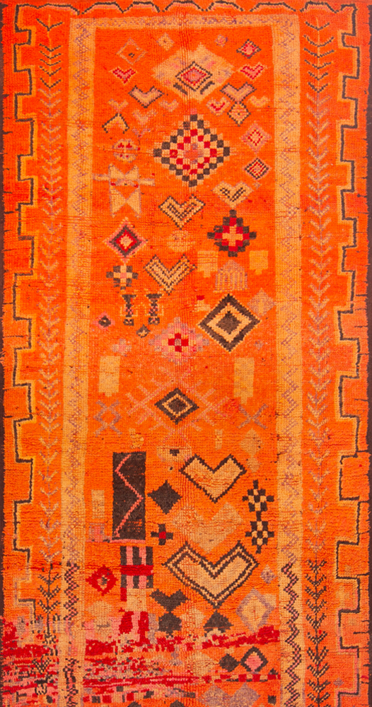 Berber Design Vintage Moroccan Gallery Size Rug 73088 by Nazmiyal Rugs for Blog