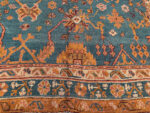 Border of Antique Turkish Oushak Rug Border of Antique Turkish Oushak Rug 73512 by Nazmiyal Rugs