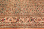 Border of Large Antique Persian Tabriz Rug Border of Large Antique Persian Tabriz Rug 74059 by Nazmiyal Rugs