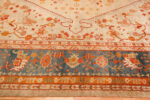 Border of Large Antique Turkish Oushak Rug Border of Large Antique Turkish Oushak Rug 74046 by Nazmiyal Rugs
