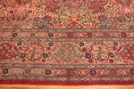 Border of Oversized Antique Persian Kashan Rug 95121 by Nazmiyal Rugs