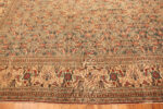 Bottom of Large Antique Persian Tabriz Rug Bottom of Large Antique Persian Tabriz Rug 74059 by Nazmiyal Rugs