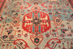 Central Medallion of Large Antique Persian Serapi Rug 74050 by Nazmiyal Rugs