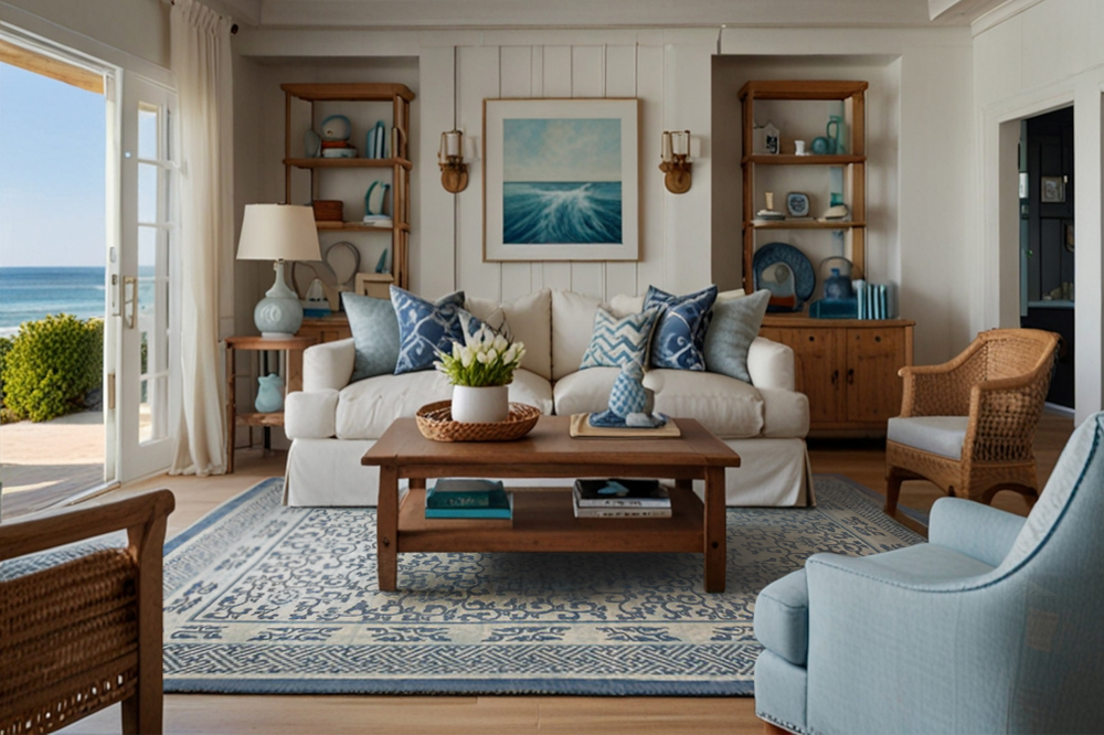 Coastal Interior with Chinese Rug for Blog