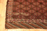 Bottom Corner of Antique Persian Chador Turkeman Rug 73996 by Nazmiyal Rugs