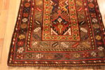 Corner of Antique Persian Kurdish Runner Rug Corner of Antique Persian Kurdish Runner Rug 74023 by Nazmiyal Rugs