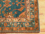 Corner of Antique Turkish Oushak Rug Corner of Antique Turkish Oushak Rug 73512 by Nazmiyal Rugs