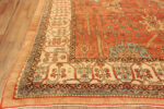 Corner Detail of Large Antique Persian Bakshaish Rug 74055 by Nazmiyal Rugs