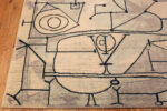 Corner of Vintage Pablo Picasso 'The Kitchen' Art-Inspired Abstract Rug Corner of Vintage Pablo Picasso 'The Kitchen' Art-Inspired Abstract Rug 73388 by Nazmiyal Antique Rugs