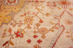 Detail on Large Antique Turkish Oushak Rug Detail on Large Antique Turkish Oushak Rug 74046 by Nazmiyal Rugs