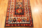 End Border of Antique Caucasian Talish Rug End Border of Antique Caucasian Talish Rug 74026 by Nazmiyal Rugs