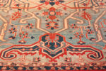 End Motif of Large Antique Persian Serapi Rug 74050 by Nazmiyal Rugs