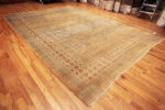 Floor View of Antique Persian Khorassan Rug 74041 by Nazmiyal Rugs