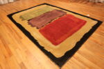 Flipped Floor View of Vintage Scandinavian Andy Warhol Inspired Rug Flipped Floor View of Vintage Scandinavian Andy Warhol Inspired Rug 74031 by Nazmiyal Rugs